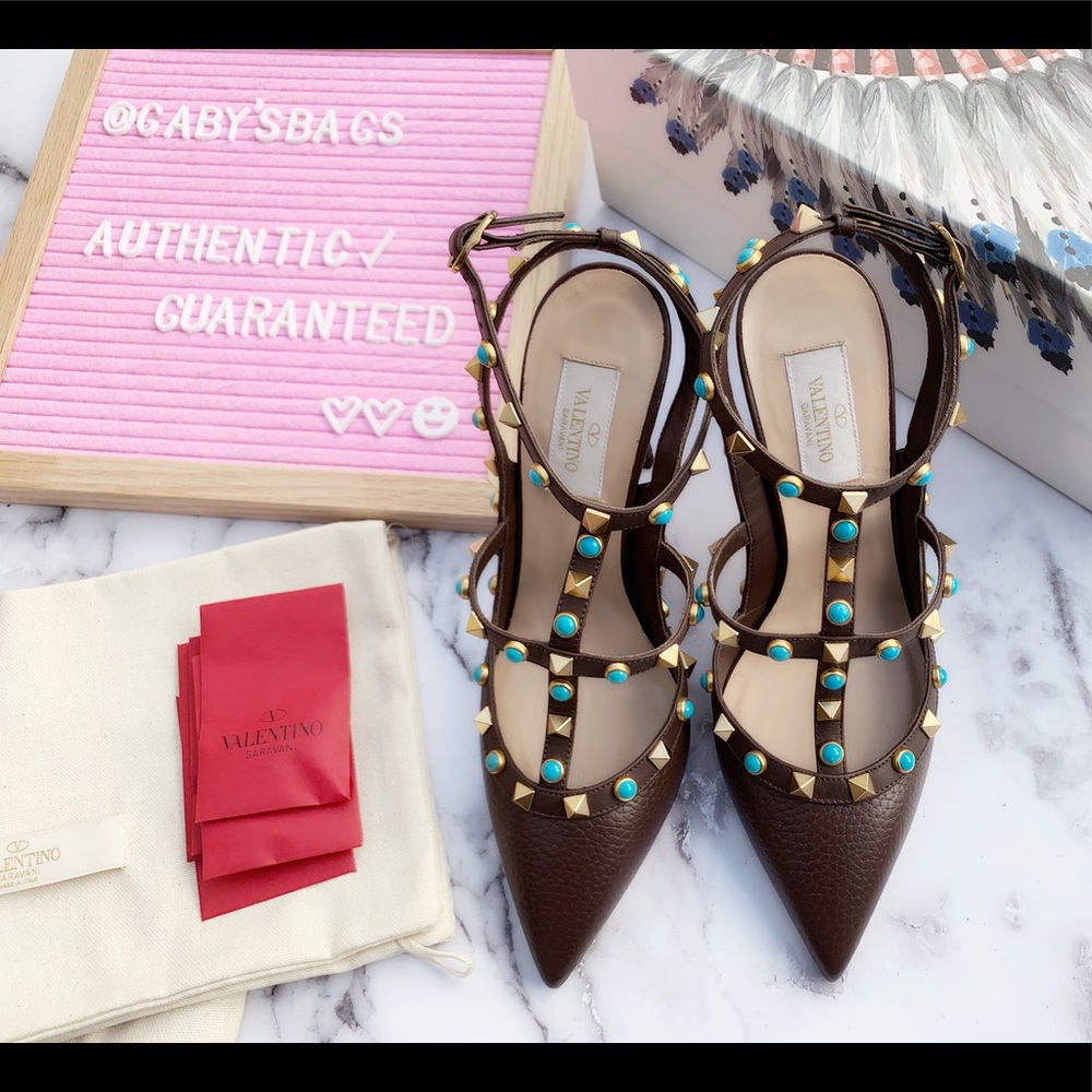 Valentino Rockstud Heels 37 - Picture 1 of 7